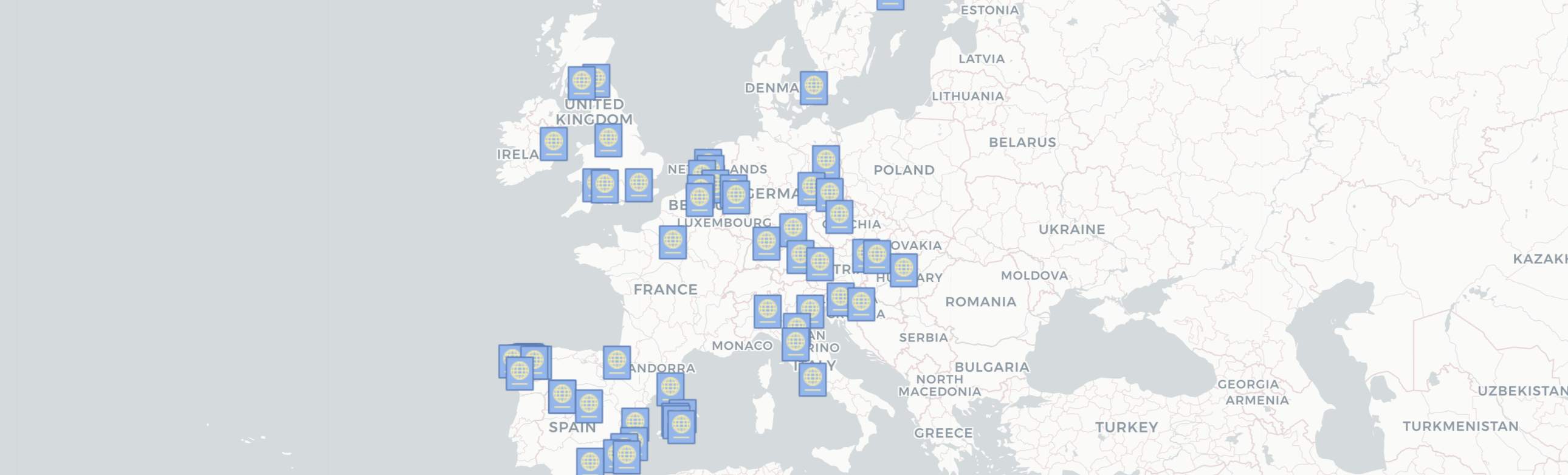 EuroTravels map preview